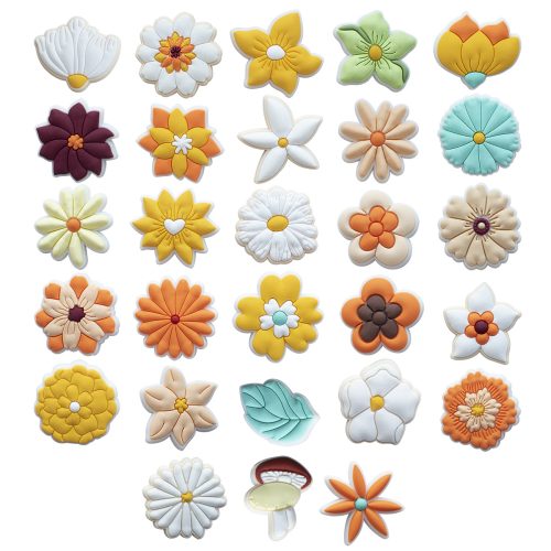 Flowers Clog Charms for Summer Beach Bag