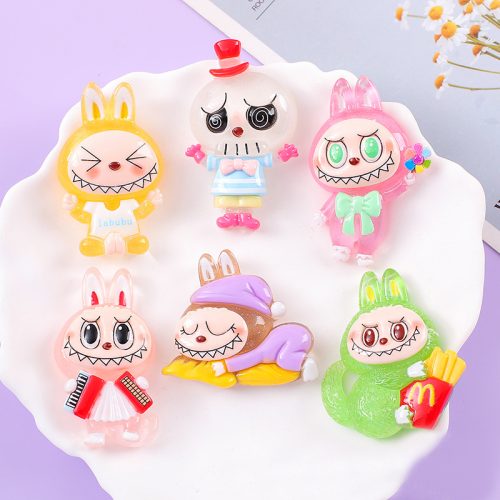 Large Rubber Clog Charms for Beach Bags Marine LABUBU
