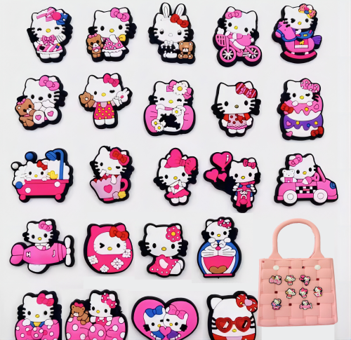 Hello Kitty Clog Charms for Summer Beach Bag