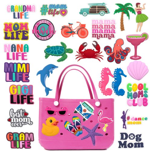Large Rubber Clog Charms for Beach Bags