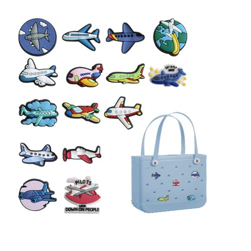 Airplane Croc Clog Charm Jibbitz for Bag