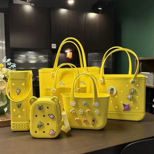 EVA Waterproof One Set Bags With Clog Charms