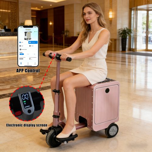 Motorized suitcase – 3C Certified / Aluminum Alloy Material / Smart App / Auto-Follow Mode