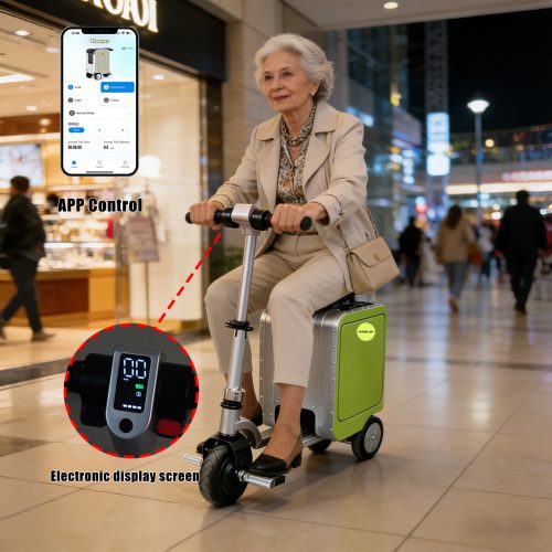 Electric suitcase – 3C Certified / Aluminum Alloy Material / Smart App / Auto-Follow Mode