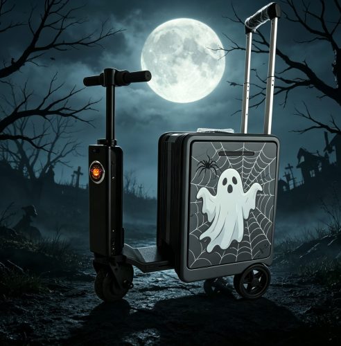 Halloween USB Charging Luggage