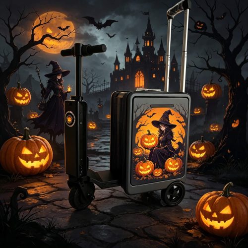 Business Travel Smart Luggage – Halloween