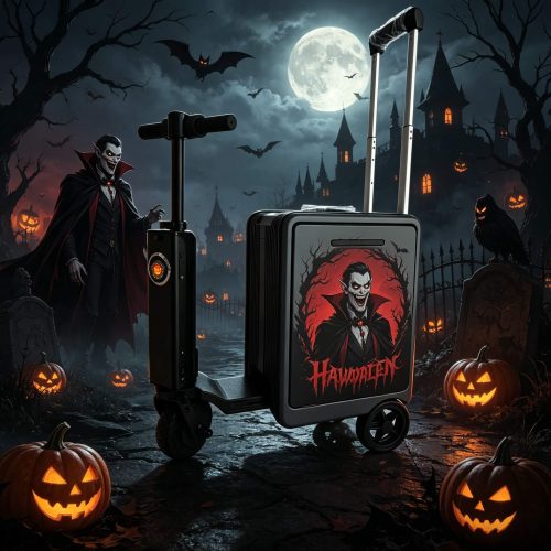 Removable Battery Luggage – Halloween