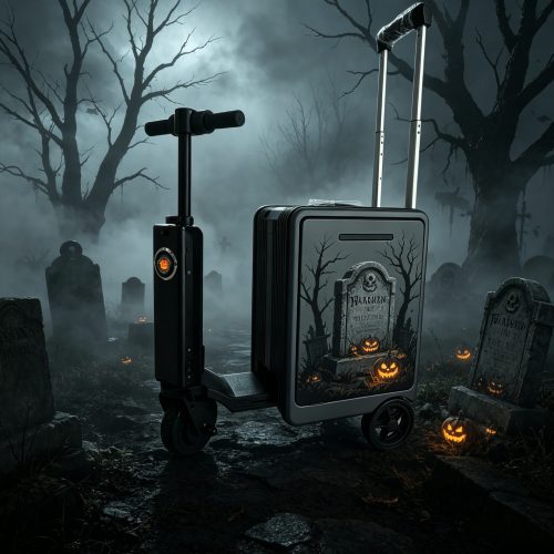 Halloween Rideable Carry On Luggage